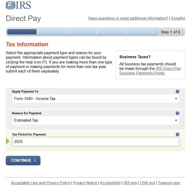 IRS Direct Pay