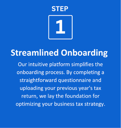 Step 1 Streamlined Onboarding