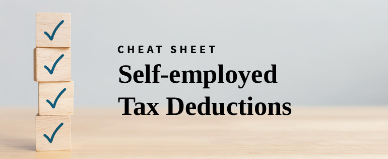 self-employed tax deduction cheat sheet